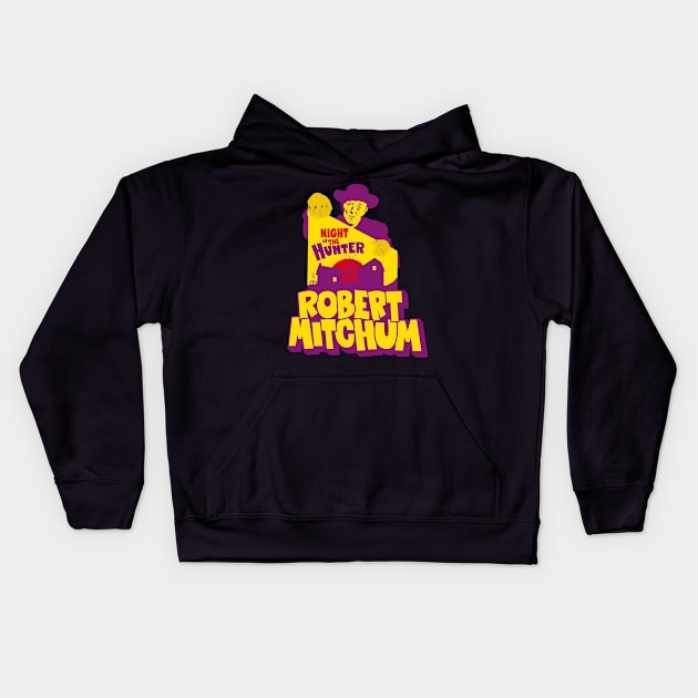 The Night of the Hunter: Captivating Robert Mitchum's Iconic Performance Kids Hoodie by Boogosh